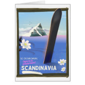 Scandinavia snowboard travel poster (Front)