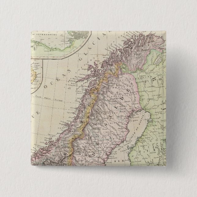 Scandinavia, Sweden Button (Front)