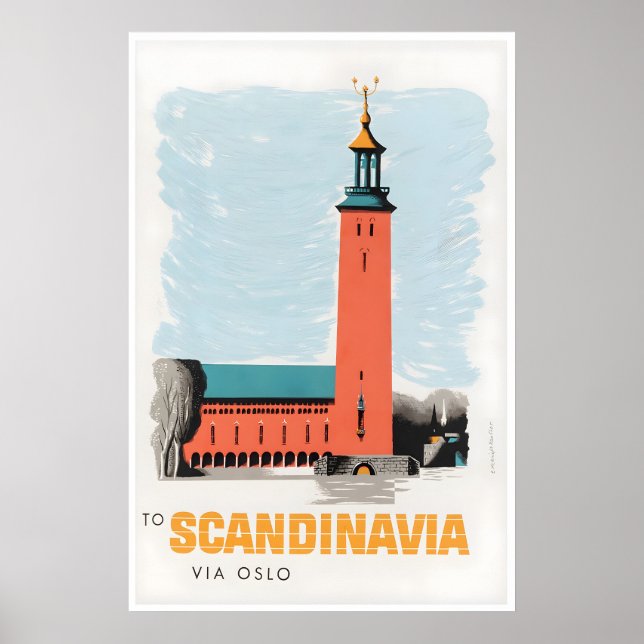 Scandinavia Travel Poster Home Decor Print (Front)