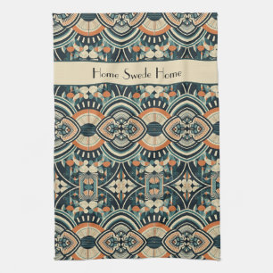 Scandinavian Art Deco customizable Kitchen Towel