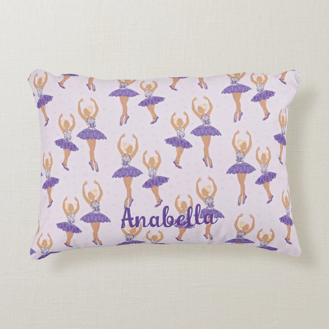 Scandinavian Ballet Ballerina Custom Accent Pillow (Front)