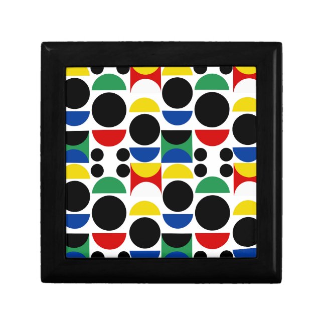 Scandinavian Bauhaus Mid-Century Pattern Gift Box (Front)