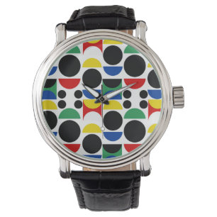 Scandinavian Bauhaus Mid-Century Pattern Watch