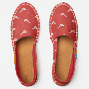 Scandinavian Bird Pattern Espadrilles