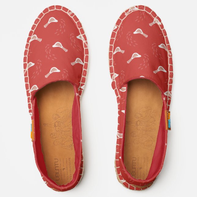 Scandinavian Bird Pattern Espadrilles (Front)