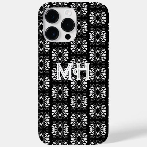 Scandinavian Black and White Modern Flair Design Case_Mate iPhone 14 Pro Max Case