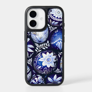 Scandinavian Blue Easter Egg Spring Floral iPhone 17 Case