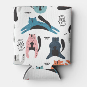 Scandinavian Cats: Vintage Textile Design. Can Cooler