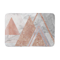 scandinavian chic rose gold geometric white marble