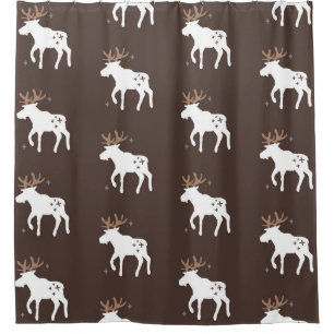 Scandinavian Chic: Vintage Seamless Patterns Shower Curtain