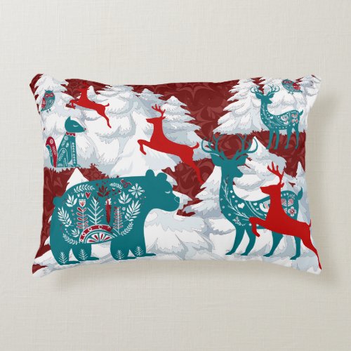 Scandinavian Christmas Accent Pillow