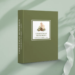 Scandinavian Christmas Binder Personalized Family