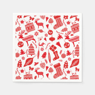 Scandinavian Christmas Festive Napkins