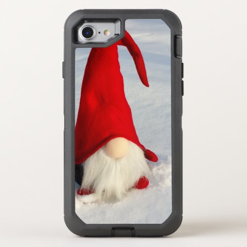 Scandinavian Christmas Gnome OtterBox Defender iPhone SE87 Case
