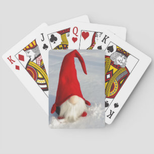 Scandinavian Christmas Gnome Poker Cards