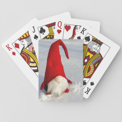 Scandinavian Christmas Gnome Poker Cards