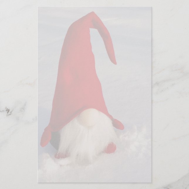 Scandinavian Christmas Gnome Stationery (Front)