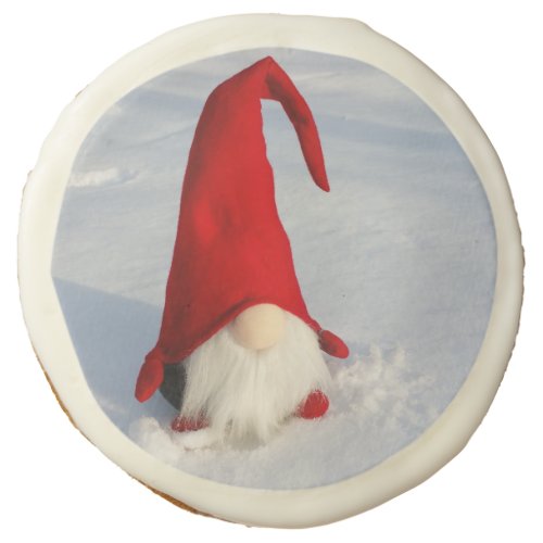 Scandinavian Christmas Gnome Sugar Cookie
