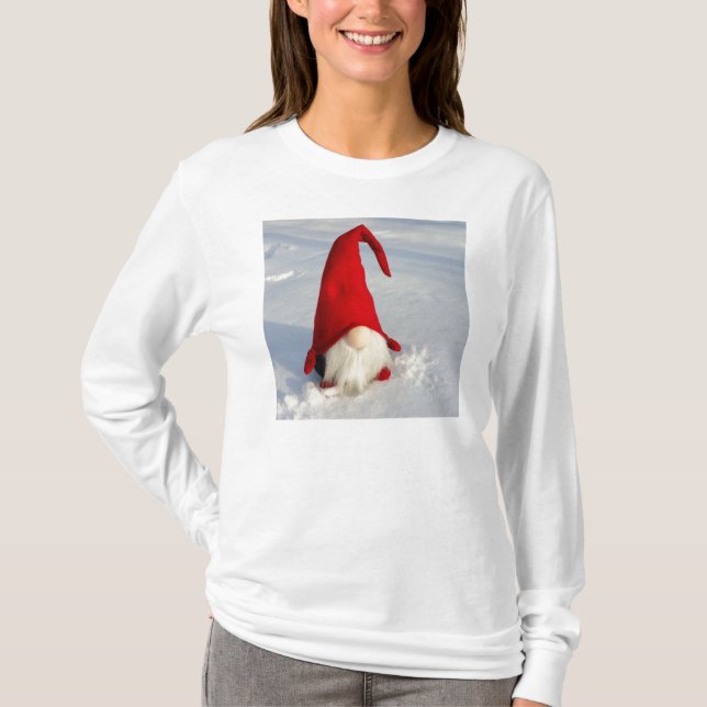 Scandinavian Christmas Gnome T-Shirt (Front)