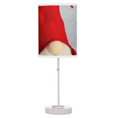 Scandinavian Christmas Gnome Table Lamp