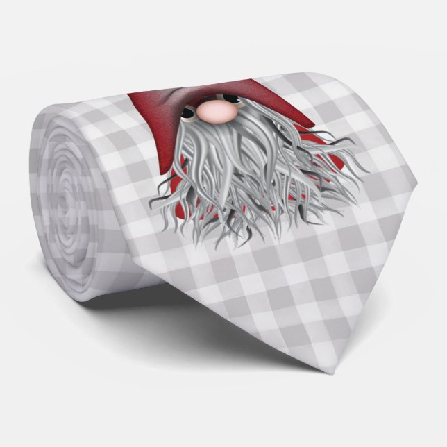 Scandinavian Christmas Gnome Tie (Rolled)