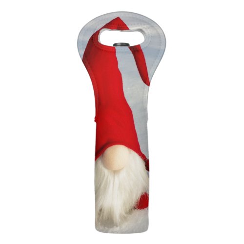 Scandinavian Christmas Gnome Wine Bag