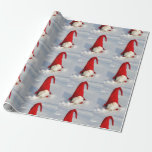 Scandinavian Christmas Gnome Wrapping Paper<br><div class="desc">otherwise known as a Tomte Nissa</div>
