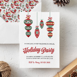 Scandinavian Christmas Holiday Party Invitation