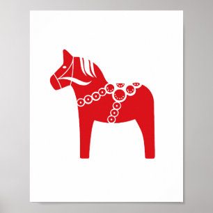 Scandinavian Christmas Horse Holiday Decor