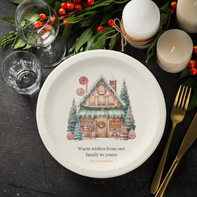 Scandinavian Christmas Magic Paper Plates (Creator Uploaded)