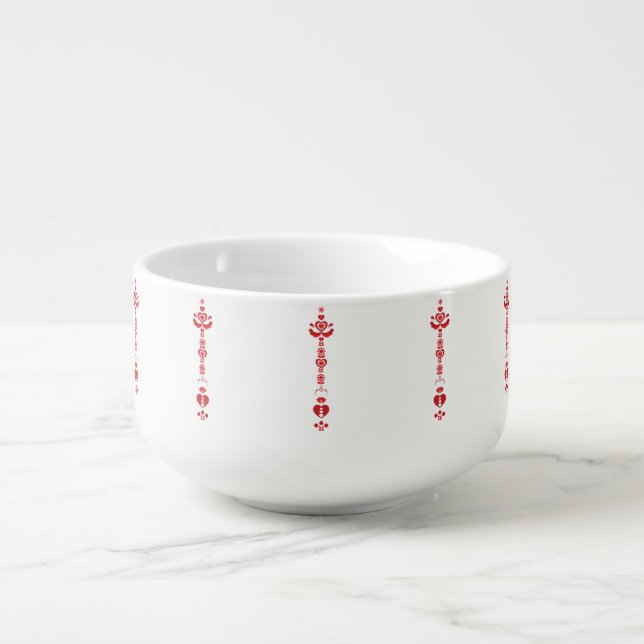 Scandinavian Christmas Modern Pattern Bowl (Front)
