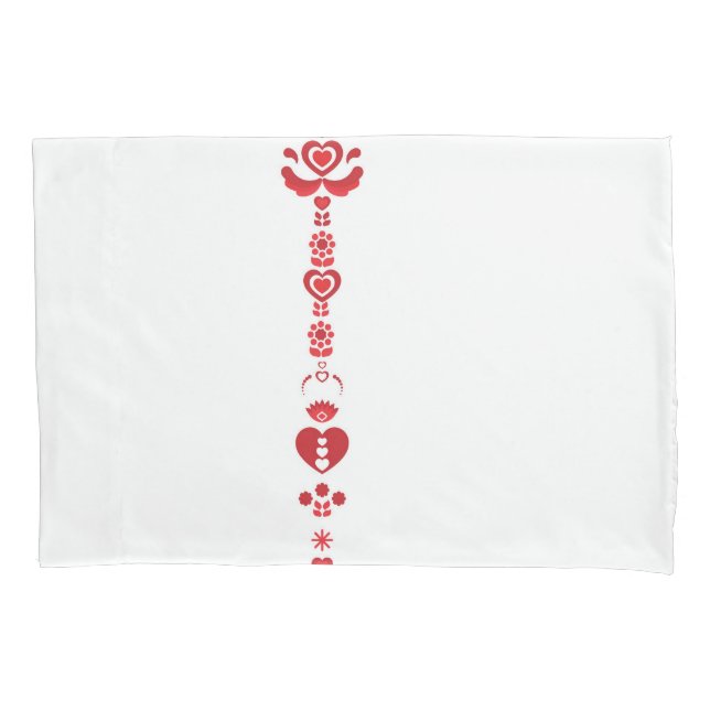 Scandinavian Christmas Modern Pattern Pillowcase (Front)