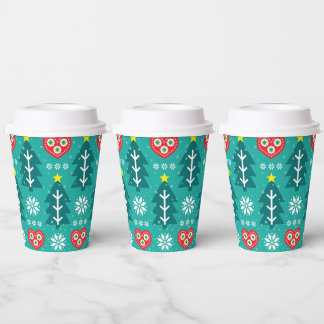 Scandinavian Christmas Paper Cups