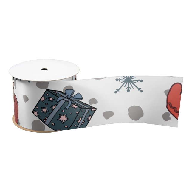 Scandinavian Christmas Satin Ribbon – Premium  (Spool)