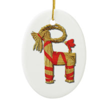 Scandinavian Christmas Straw Yule Goat Julbok