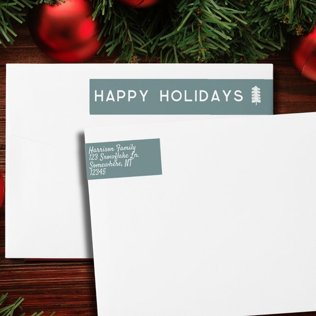 Scandinavian Christmas Tree Address Label (Scandinavian Christmas Tree Address Label
)