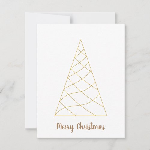 Scandinavian Christmas Tree Clean Simple Holiday  Note Card