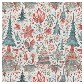Scandinavian Christmas whimsical pattern design 