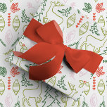 Scandinavian Christmas Wrapping Paper<br><div class="desc">Wrap the gifts in style this holiday season with this darling Scandinavian inspired gift wrapping paper roll. Featuring classic red and green colors and pops of unexpected pink!</div>