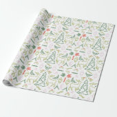 Scandinavian Christmas Wrapping Paper (Unrolled)