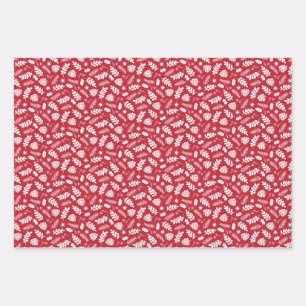 Scandinavian Christmas Wrapping Paper Sheets