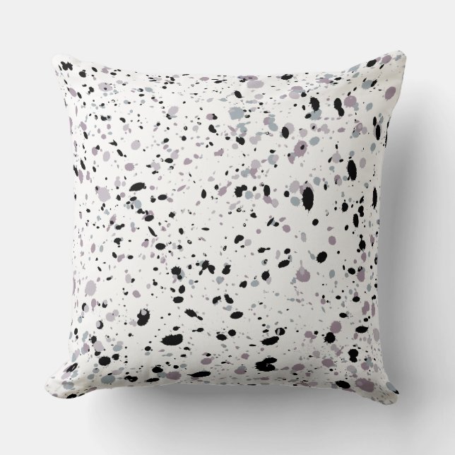 Scandinavian color splash throw pillow (Front)
