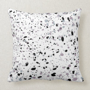 Scandinavian color splash throw pillow