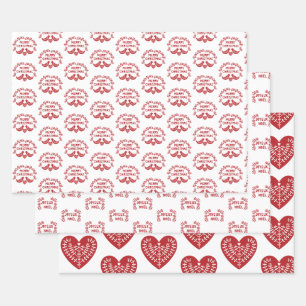 Scandinavian Coordinating Wrapping Paper Sheets