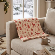 Scandinavian Deer Botanical Trees Winter