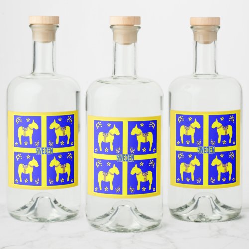 scandinavian design liquor bottle label