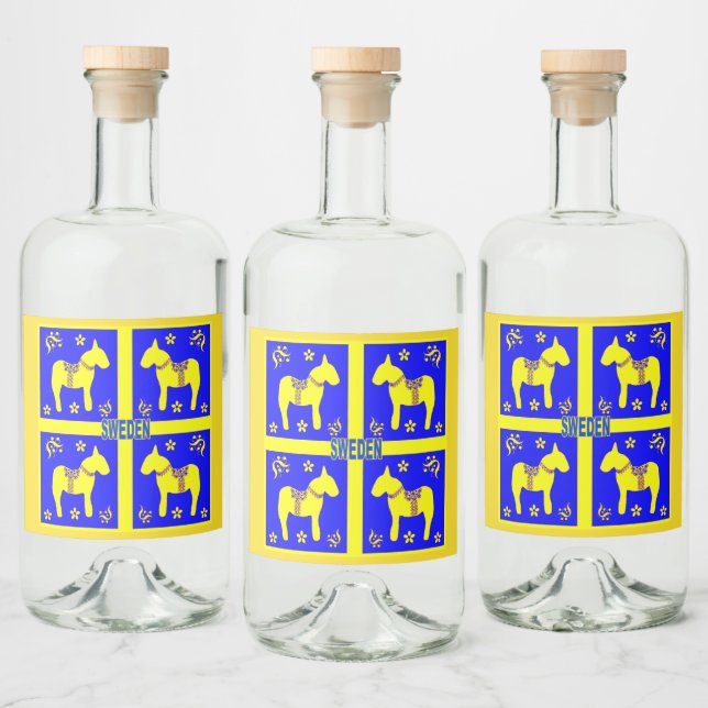 scandinavian design, liquor bottle label (Bottles)
