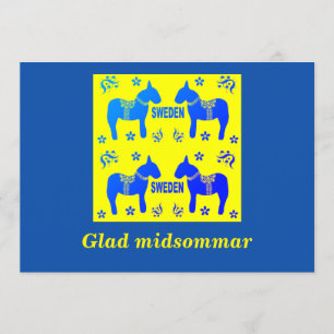 scandinavian design,Personalized Glad midsommar Invitation