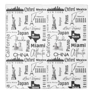 Scandinavian design Queen size modern Duvet Cover