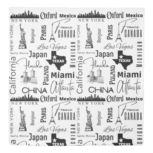 Scandinavian design Queen size modern Duvet Cover (Front)